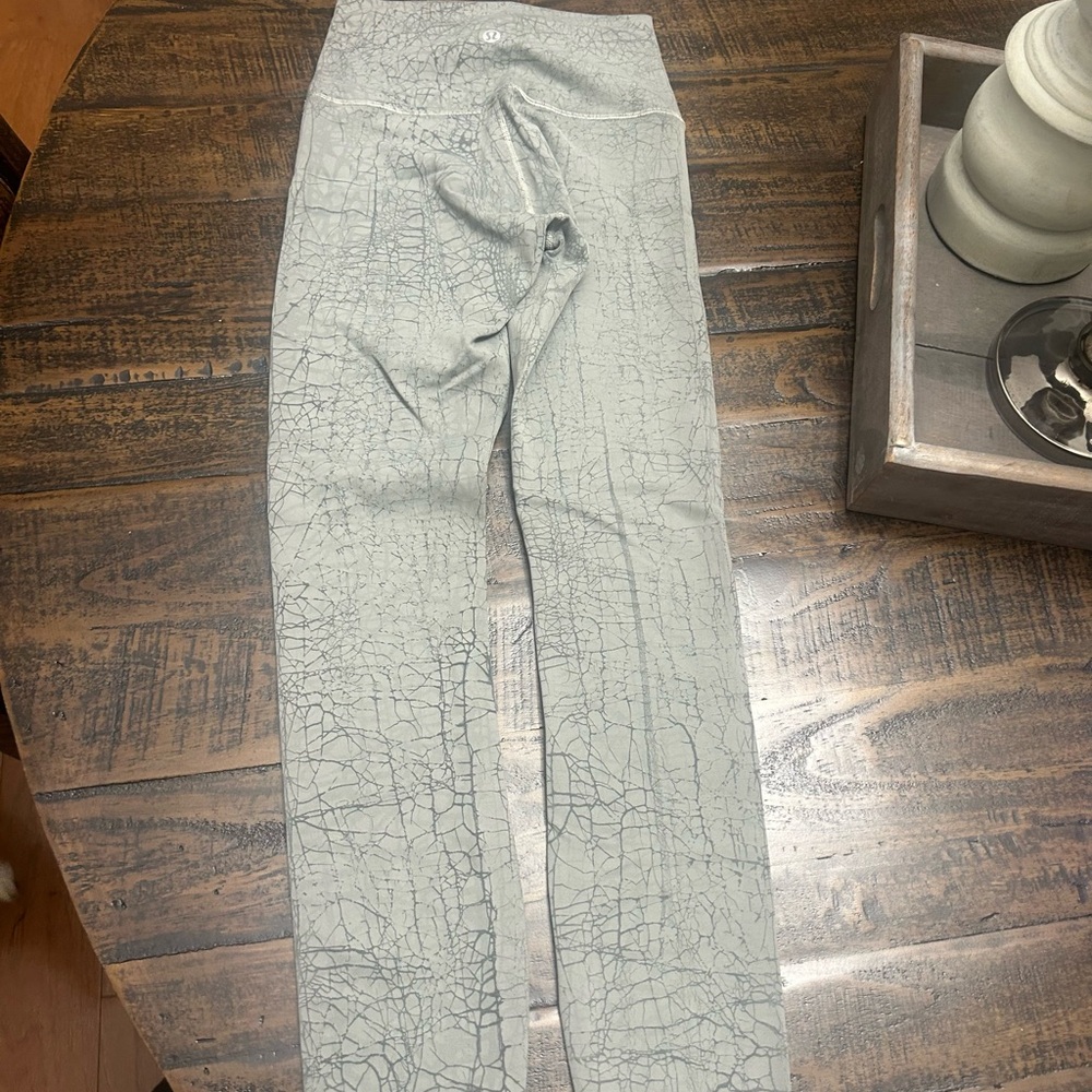 lululemon athletica Gray Patterned Leggings